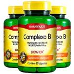 Ficha técnica e caractérísticas do produto Complexo B - 3 Unidades de 60 Cápsulas - Maxinutri