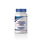 Ficha técnica e caractérísticas do produto Composto p/ imunidade – Cúrcuma + Vitamina C + Zinco com 120 Cápsulas