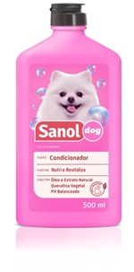 Ficha técnica e caractérísticas do produto Condicionador Revitalizante para Cachorro Todos os Tipos de Pelos Sanol 500ml
