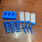 Ficha técnica e caractérísticas do produto Congelar Ice Maker Ferramenta Espiral DIY molde de silicone Ice Cream Tubes