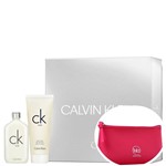 Ficha técnica e caractérísticas do produto Conjunto Ck One Calvin Klein Unissex EDT 100ml + Loção de Banho 100ml+Nécessaire Pink Beleza na Web