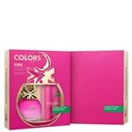 Ficha técnica e caractérísticas do produto Conjunto Colors Pink Deo Benetton Feminino - Eau de Toilette 80ml + Desodorante 150ml