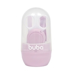 Ficha técnica e caractérísticas do produto Conjunto de Higiene - Baby com Estojo - 4 Peças - Rosa - Buba
