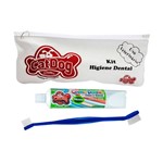 Ficha técnica e caractérísticas do produto Conjunto de Higiene Dental Cat Dog Creme Dental Menta e Escova de Cabo Longo