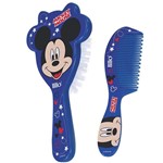 Ficha técnica e caractérísticas do produto Conjunto de Higiene - Escova de Cabelo e Pente - Disney - Mickey Mouse - Lillo