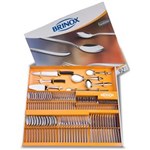 Ficha técnica e caractérísticas do produto Conjunto de Talheres e Utensílios Turim em Aço Inox com 92 Peças - Brinox