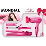 Ficha técnica e caractérísticas do produto Conjunto Especial Fashion Pink BIVOLT Mondial - KT-54