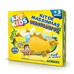 Kit de Massinha Dinossauros Amarelos Acrilex