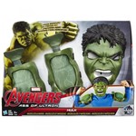 Ficha técnica e caractérísticas do produto Conjunto Músculo e Mascara Hulk Avengers Marvel - Hasbro - B0428