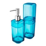 Ficha técnica e caractérísticas do produto Conjunto para Banheiro Coza Splash Verde - 2 Peças