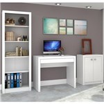 Ficha técnica e caractérísticas do produto Conjunto para Home Office Ideal 03 Peças Branco - Tecno Mobili