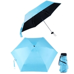 Ficha técnica e caractérísticas do produto Consideravelmente Mini 6-costela Folding Umbrella Anti-UV Sun / Chuva Windproof Compact presente do guarda-chuva