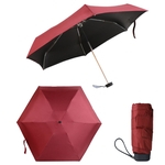 Ficha técnica e caractérísticas do produto Guarda-chuva dobrável Consideravelmente Mini 6-costela Folding Umbrella Anti-UV Sun / Chuva Windproof Compact presente do guarda-chuva