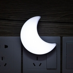 Ficha técnica e caractérísticas do produto Controle de LED Light Sensor Mini Lua Forma Night Light para dormir Redbey