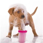 Ficha técnica e caractérísticas do produto Copo Cachorro Limpador Limpa Patas Patinhas Pet Banho Higiene Rosa - Canitlimports