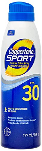 Ficha técnica e caractérísticas do produto Coppertone Protetor Solar Spray Sport Fps30 177ml