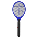 Ficha técnica e caractérísticas do produto Cordless Battery Electric Power Fly Mosquito Swatter Bug Zapper raquete Insects assassino azul
