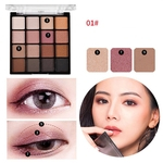 Ficha técnica e caractérísticas do produto Cores encantadoras Eyeshadow Palette Make up Paleta Matte Shimmer pigmentado