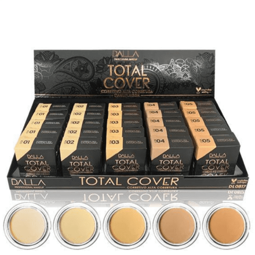 Ficha técnica e caractérísticas do produto Corretivo Camuflagem Total Cover Cores Claras Dalla Makeup - Box C/ 2...