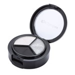 Cosmetic 3 Colors Girl Makeup Neutral Eye Shadow With Mirror Brush #1