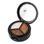 Ficha técnica e caractérísticas do produto Cosmetic Set 3 Cor Matte Eyeshadow Makeup Palette com escova e espelho