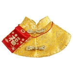 Ficha técnica e caractérísticas do produto Costume Dinastia Tang roupas para cães Ano Novo Manto chinês com Envelope vermelho para Dog Cat