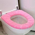 Ficha técnica e caractérísticas do produto Cotton difusa inverno Macio Toilet Seat Warmer Tampa Household Prático fazer tipo Cushion O