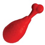 Ficha técnica e caractérísticas do produto Coxa de Frango Borracha * Vermelho - M