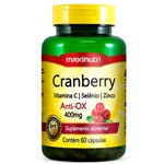 Cranberry Vitamina C Selênio e Zinco Maxinutri 400mg com 60 Cápsulas