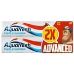Crema Dental Aquafresh 2 Unid de 126 G C/u, Advanced Cavity Protection