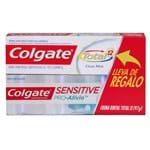 Ficha técnica e caractérísticas do produto Crema Dental Colgate Sensitive Pro 110 G + Crema Dental Colgate Clean Mint 97.5 G