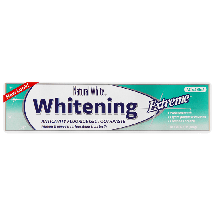 Ficha técnica e caractérísticas do produto Crema Dental Natural Natural White White Whitening Gel, 175 G