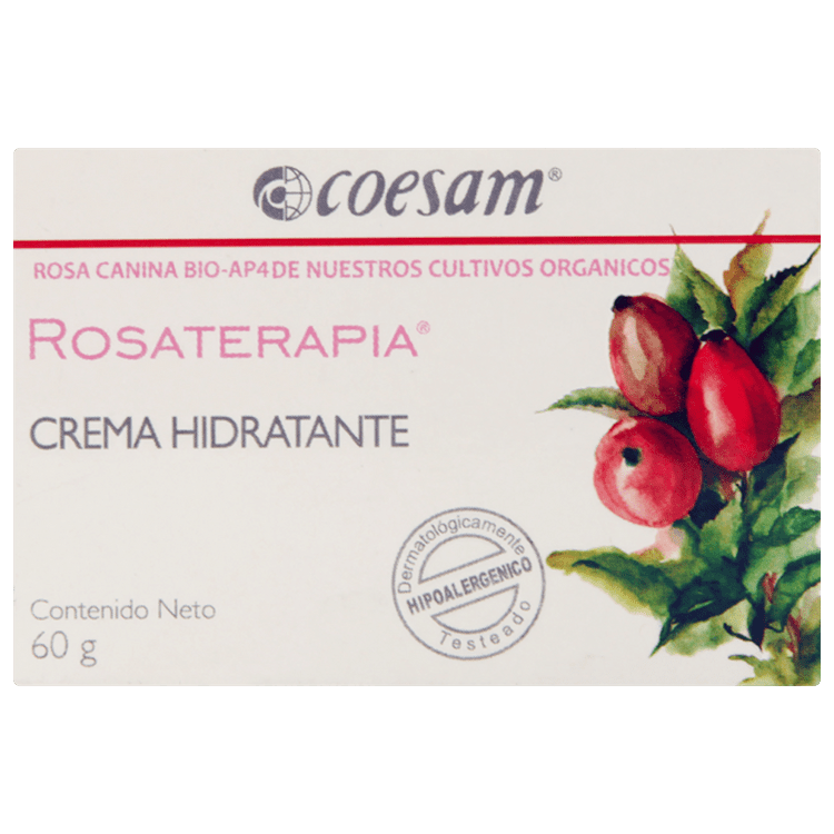 Crema Hidratante de Rosa Mosqueta Coesam 60 G, Crema Nutritiva Doble Acción Intensiva