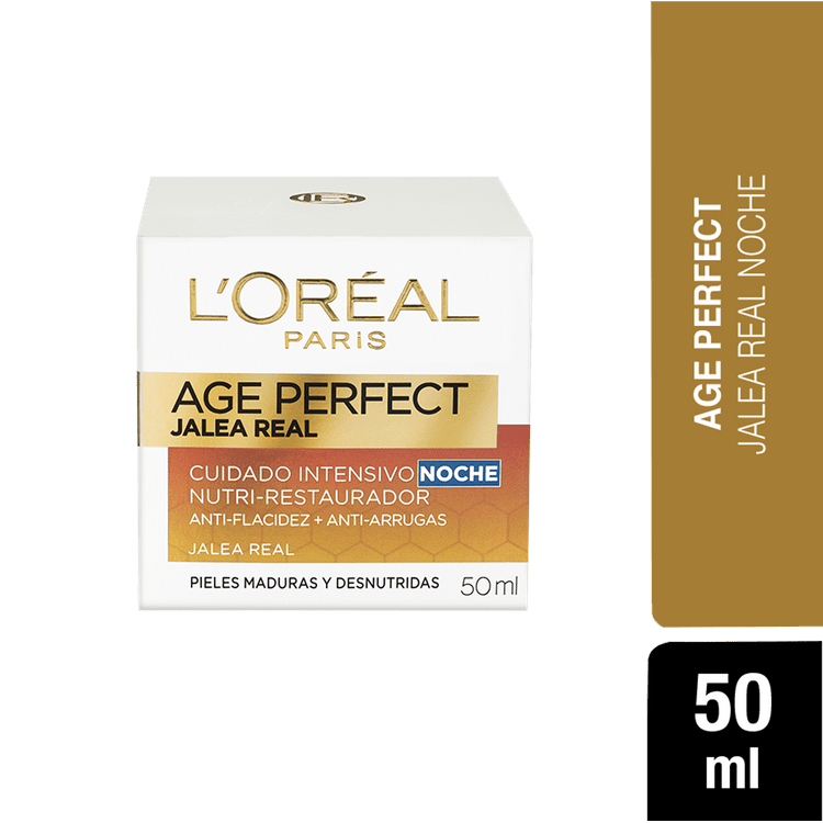 Ficha técnica e caractérísticas do produto Crema Personal L'oréal 50 G, Age Perfect, Nut Intense, Noche