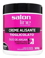 Ficha técnica e caractérísticas do produto Creme Alisante Tioglicolato Óleo Argan Médio 500g Salon Line
