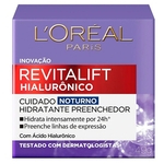 Ficha técnica e caractérísticas do produto Creme Anti-idade Revitalift Hialurônico Noturno L'Oréal Paris - 49g