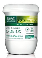 Ficha técnica e caractérísticas do produto Creme de Massagem C-Detox 650g D'agua Natural