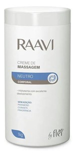 Ficha técnica e caractérísticas do produto Creme de Massagem Corporal Neutro Raavi 1kg Flér - Fler