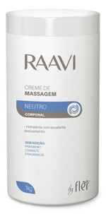 Ficha técnica e caractérísticas do produto Creme de Massagem Corporal Raavi Neutro 1 Kg - Fler