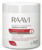 Creme de Massagem Termoativo Raavi Pimenta Preta By Flér 500g - Fler