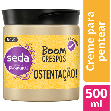 Ficha técnica e caractérísticas do produto Creme de Pentear Boom Crespos Ostentação Seda 500ml