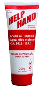 Ficha técnica e caractérísticas do produto Creme de Proteção Help Hand para Mãos Luva Química - Henlau