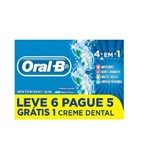 Ficha técnica e caractérísticas do produto Creme Dental 4 em 1 Oral-B 70g C/ 6 Un - Oral B