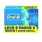 Ficha técnica e caractérísticas do produto Creme Dental 4 em 1 Oral B 70g Leve 6 Pague 5