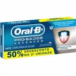 Ficha técnica e caractérísticas do produto Creme Dental Advanced Pró Saúde Oral-B 70g 50% de Desconto 2ª Un.