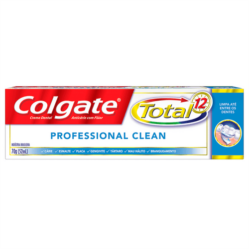 Ficha técnica e caractérísticas do produto Creme Dental Colgate 12 Professional Clean - 70g