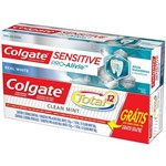Ficha técnica e caractérísticas do produto Creme Dental Colgate Sensitive Pro Alívio 110g Grátis Creme Dental Total 12 Clean Mint 90g