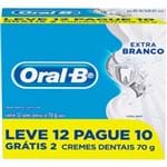 Ficha técnica e caractérísticas do produto Creme Dental Extrabranco Oral B 70g Leve 12 Pague 10un.