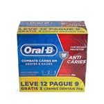 Ficha técnica e caractérísticas do produto Creme Dental Oral-B 123 70G Leve 12 Pague 9