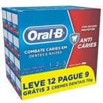 Ficha técnica e caractérísticas do produto Creme Dental Oral-b 123 70g Lv12 Pague 9un Anti Caries CD ORAL-B 123 70G LV12/PG9UN ANTI CARIES